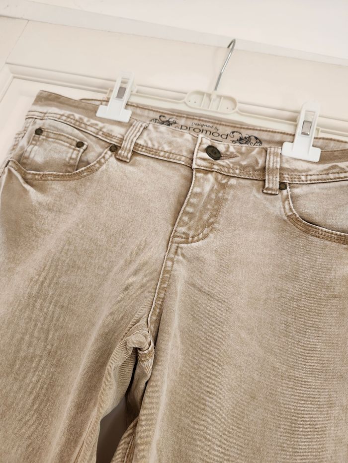 Jean skinny Promod beige taille M - photo numéro 2