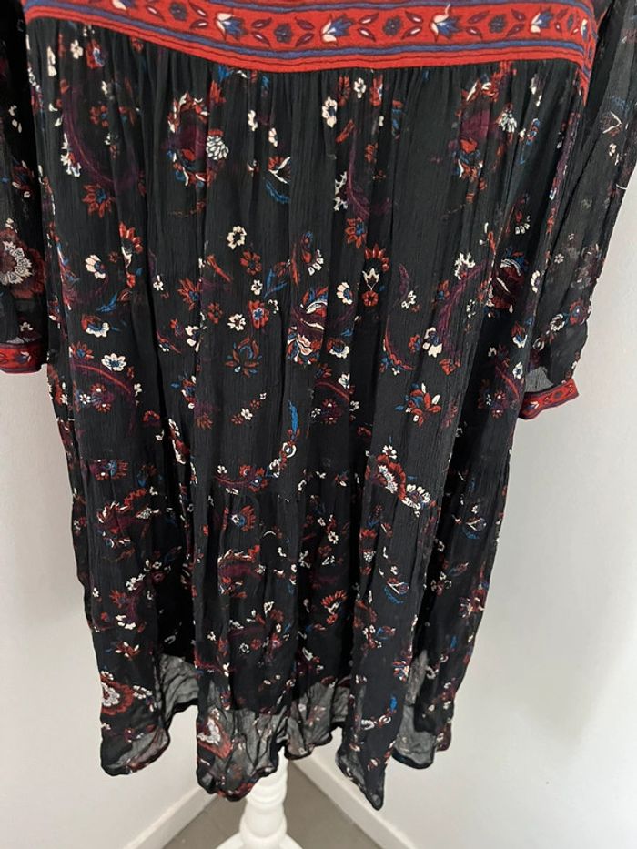 Robe col en V à fleurs Bash S - photo numéro 2