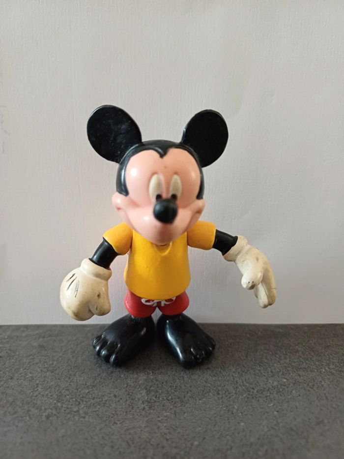 Figurine mickey mouse articulée vintage