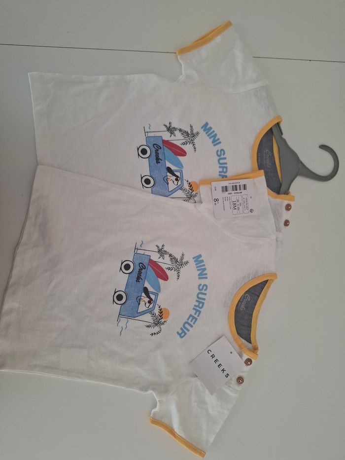 Lots de 2 T- shirts garçons neufs CREEKS - photo numéro 2