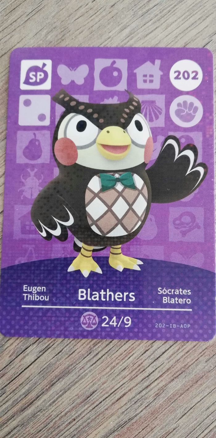 Carte ammibo animal crossing