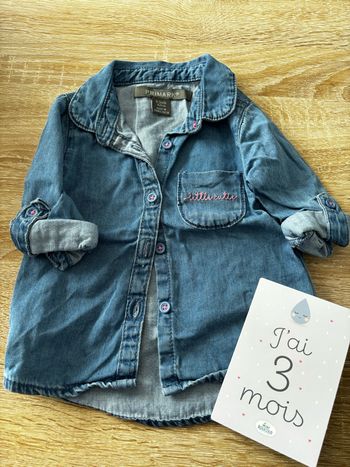 Chemise en jean Primark t.3m