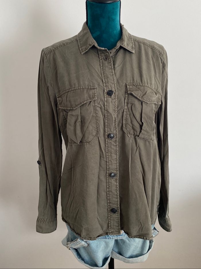 Chemise Femme Kaki Divided H&M - photo numéro 3