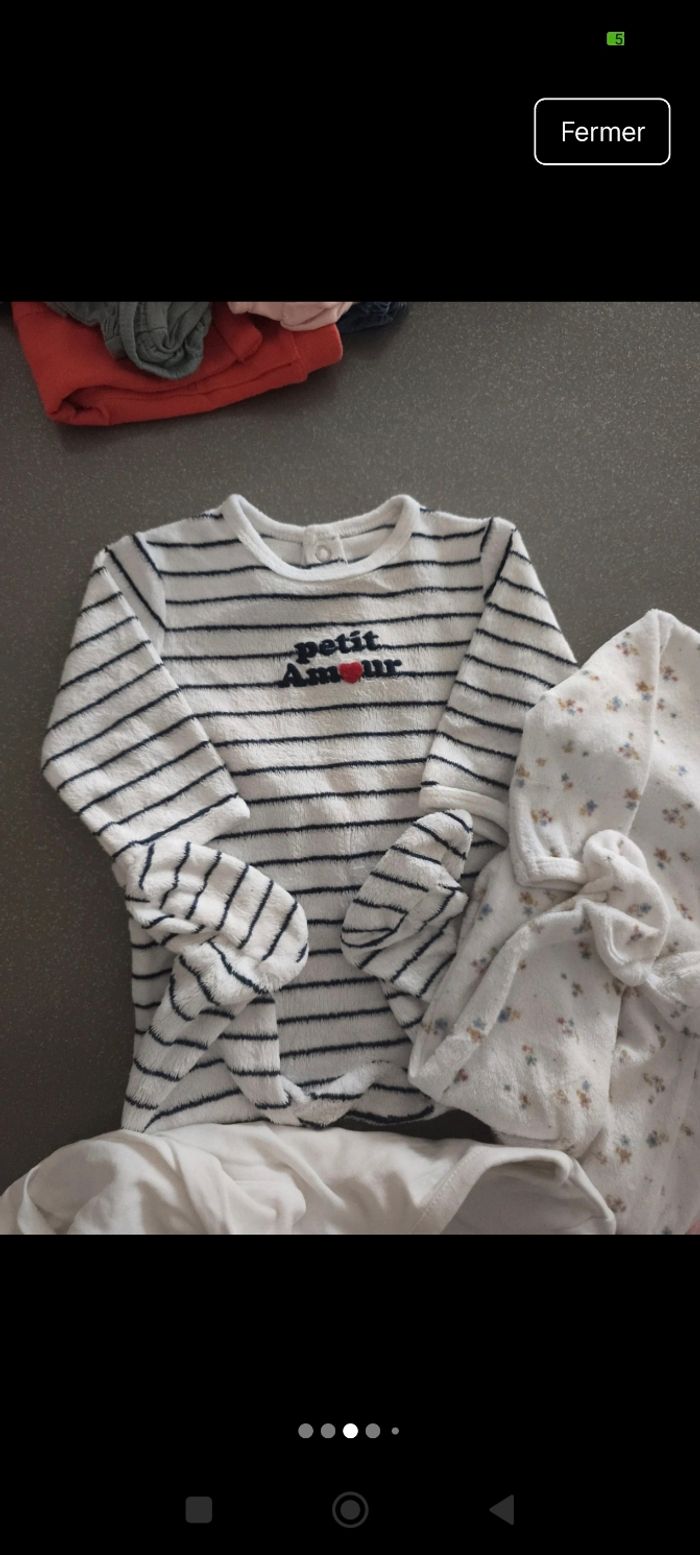 Lot pyjamas 3 mois - photo numéro 2