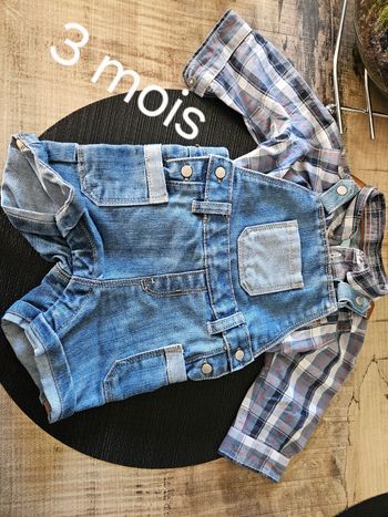 Lot de 7 salopettes  3 mois