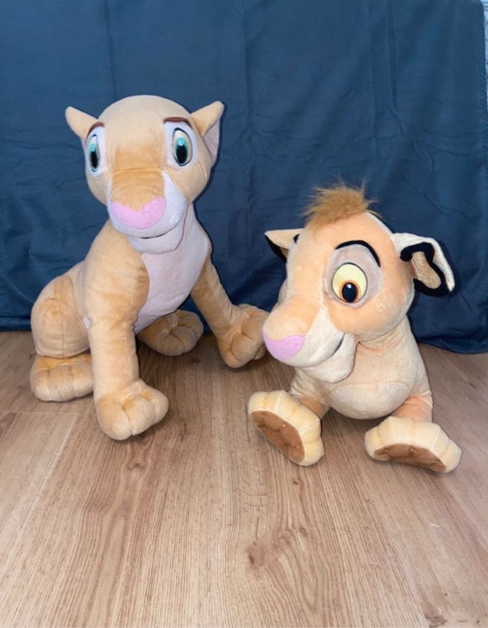 Peluches simba et nala vintage 2002 le roi lion Disney