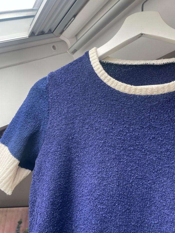 Haut bleu et blanc - photo numéro 2
