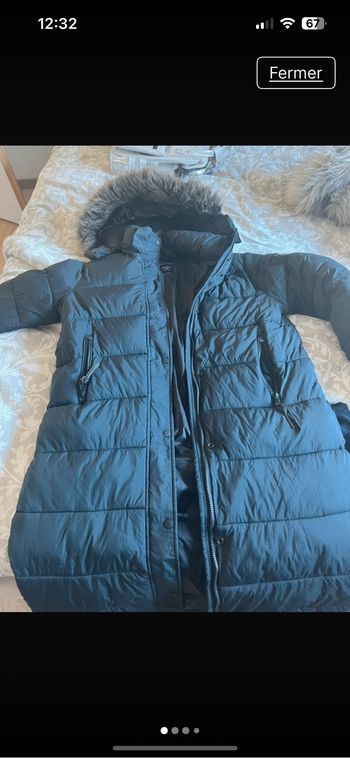 Doudoune longue superdry femme noire