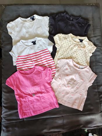 Lot 6 tee shirt 3mois