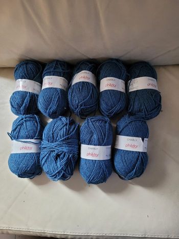 12 pelotes Charly Phildar coloris jean