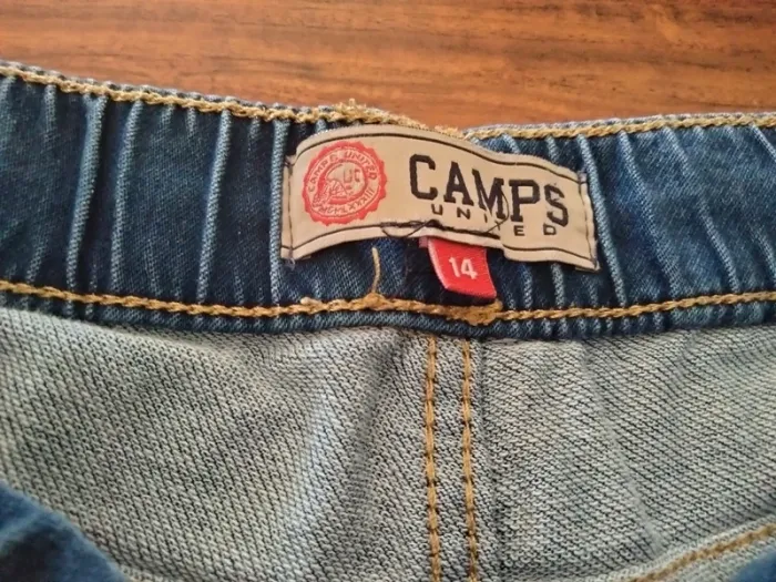 Pantalon jean 14 ans camps United réglable à la taille - photo numéro 2