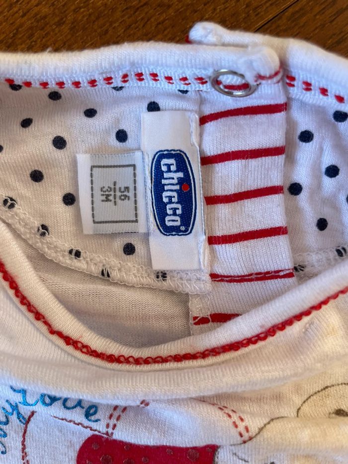 Combi short bébé fille 3 mois chicco - photo numéro 3