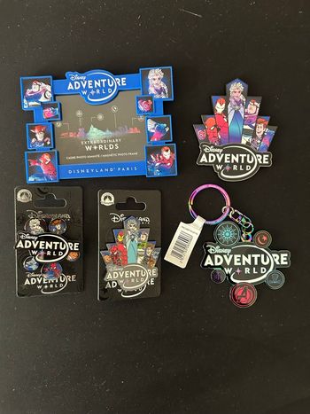 Lot Pin’s aimant Disney adventure world, Disneyland. Paris 