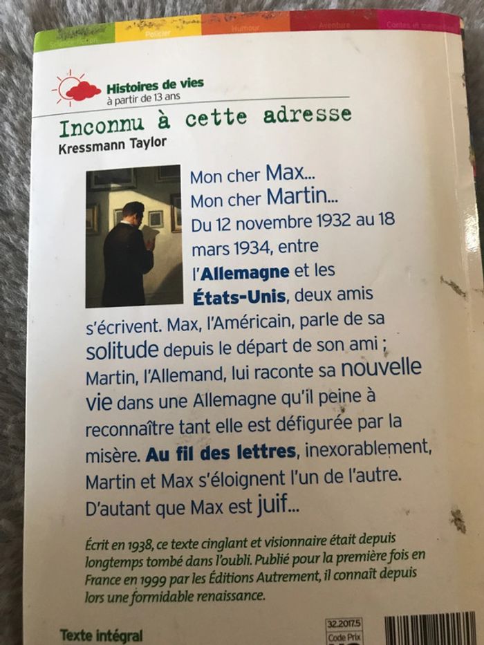 Livre Inconnu à cette adresse - photo numéro 3