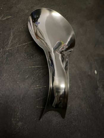 Repose cuillère Porte louche en acier inoxydable 27 x 12 cm