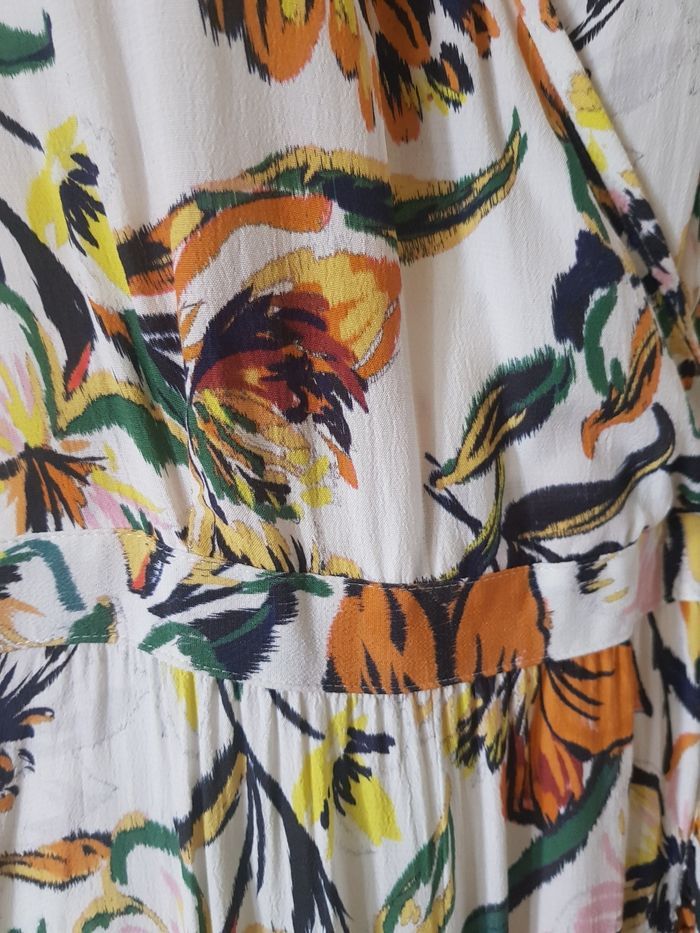 Robe longue fleurie – Multicolore - photo numéro 3