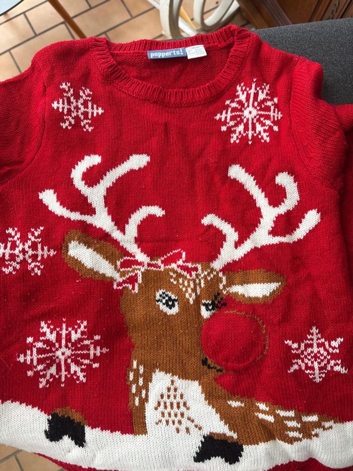 Pull Noël fille 8-10 ans