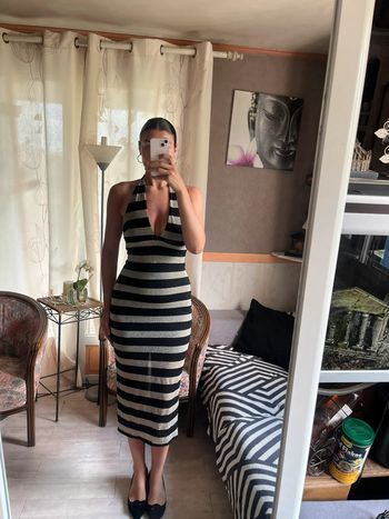 Robe de plage Ibiza dos nu décolletée vintage bohème champêtre moulante y2k