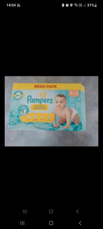 Couches pampers t3