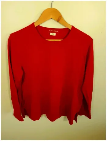 C28 pull rouge La maison du Jersey 50