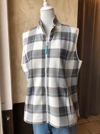 Gilet sans manches polaire à carreaux Made for life XL