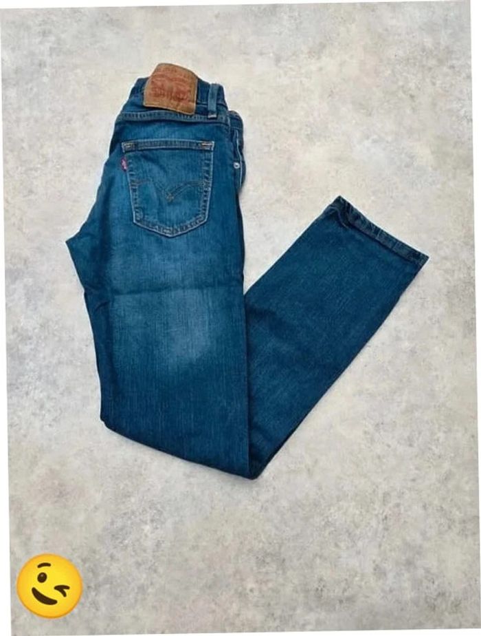Jeans Levi's 513 W28 FR38 L30 coupe droite bleu Homme Men pan273b - photo numéro 1