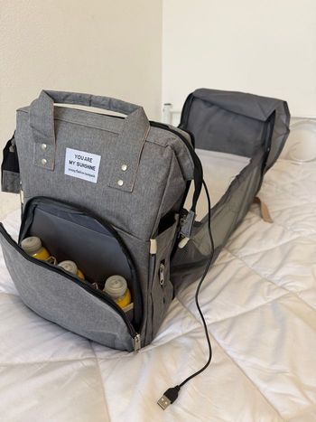 Sac à langer neuf avec lit intégré - 2 en 1