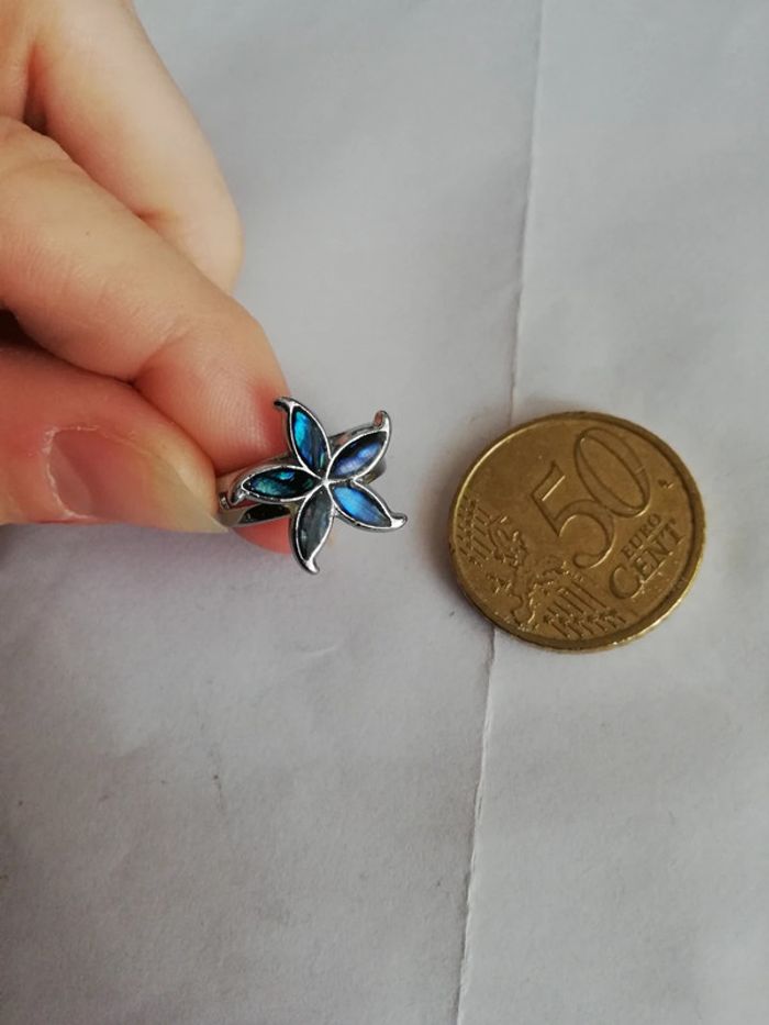 Ravissante bague émaux vintage réglable - photo numéro 2