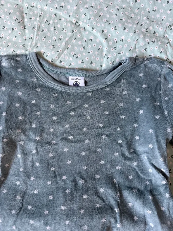 Pyjama en velours Petit bateau - photo numéro 2