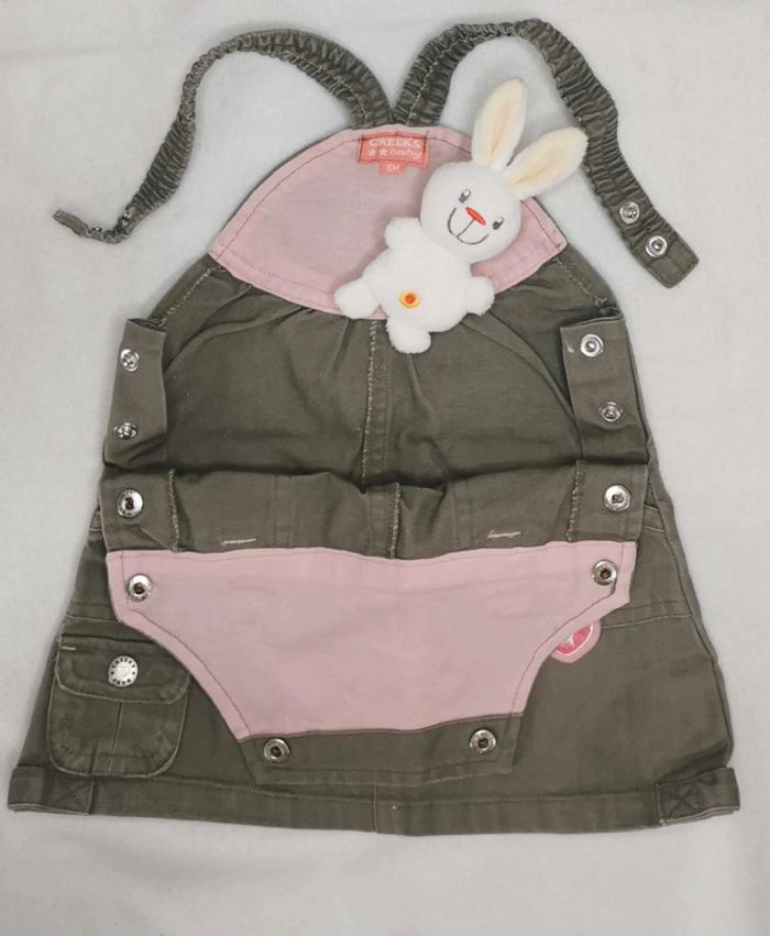 Robe 👣 creeks, en jean 6mois/67cm - photo numéro 3