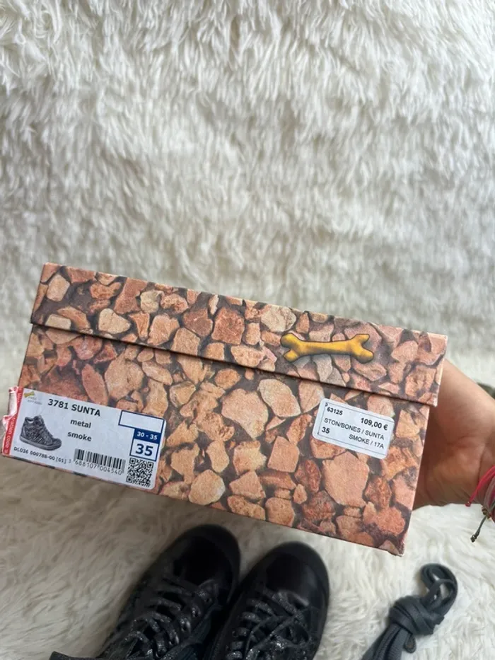 Paire de baskets grises Stones and Bones taille 35 - photo numéro 7