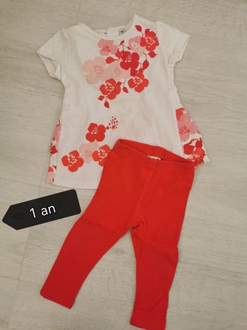 Ensemble tunique legging fille 12 mois / 1 an