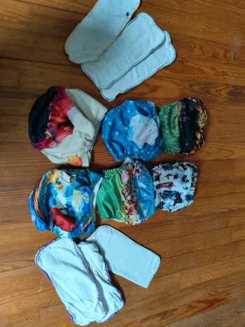 Lot de 6 couches lavables+inserts