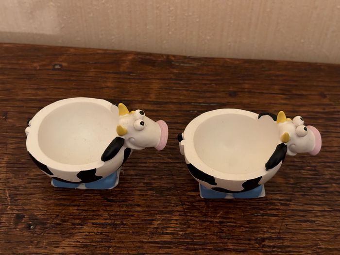 Lot de 2 coquetiers neufs  en forme de « Vache » - photo numéro 5