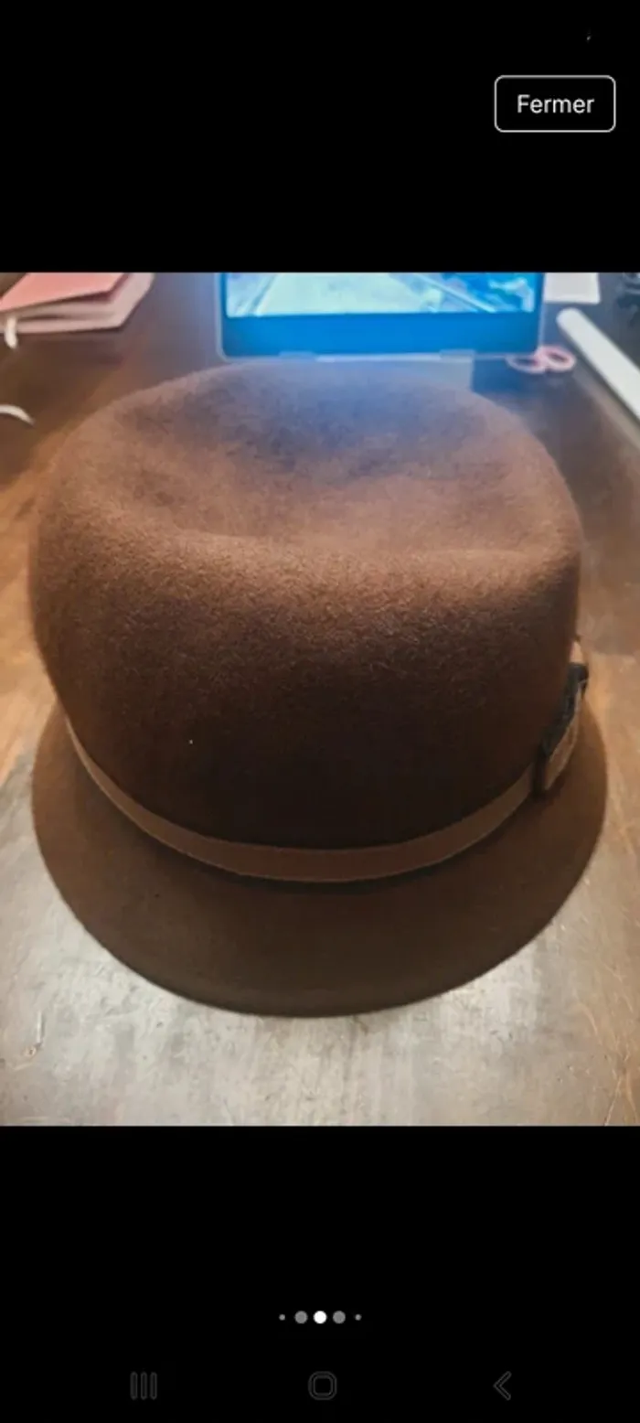 Chapeaux femme marron Veritas en laine 56cm - photo numéro 15
