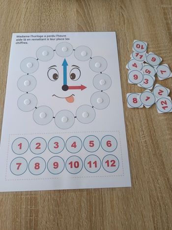 Montessori l'horloge
