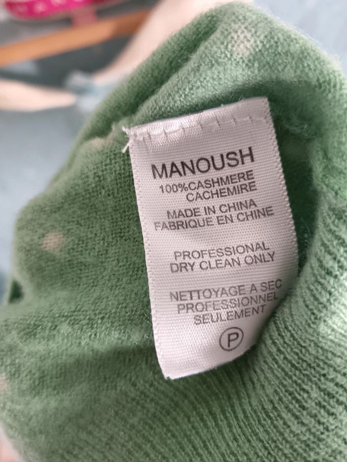 Manoush | pull en cachemire imprimé coloré | t. S - photo numéro 7