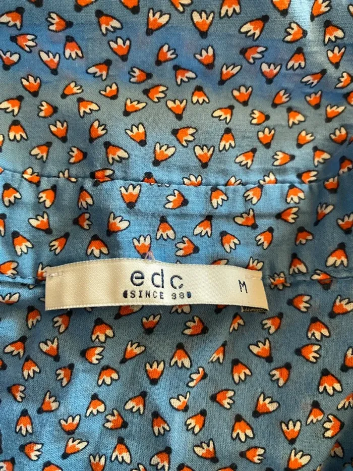 Petite chemise bleue imprimé Badminton Esprit - photo numéro 3