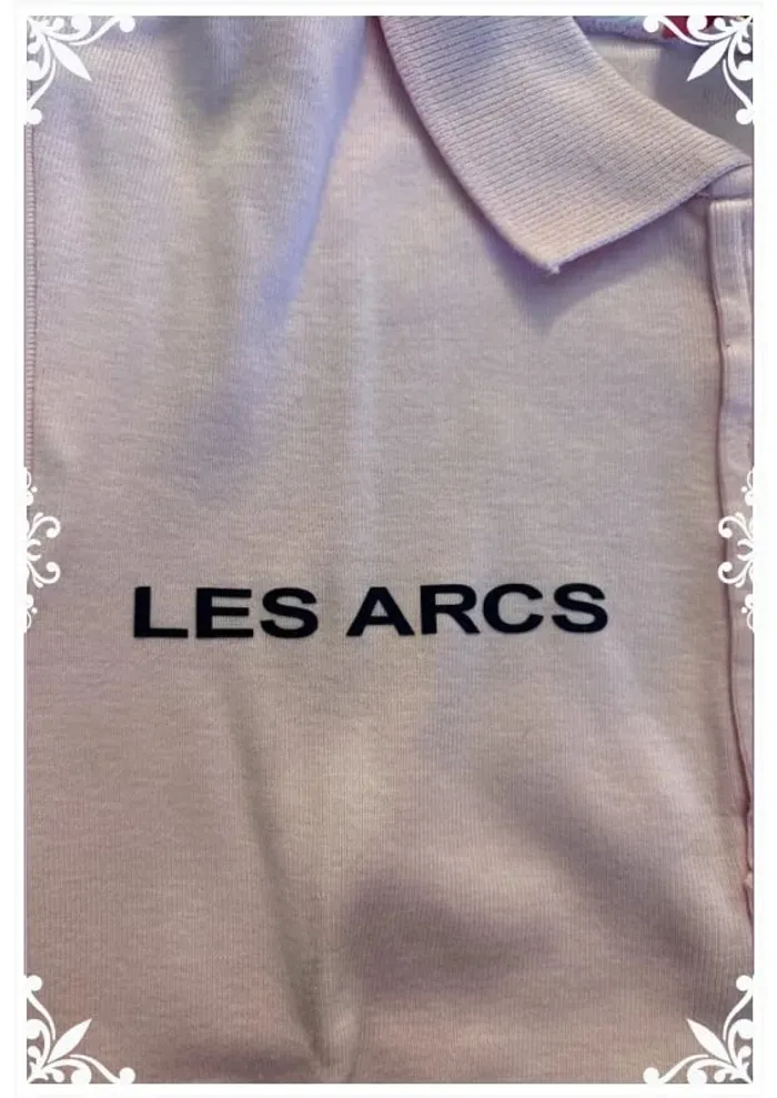 🌸 Polo rose pâle Les Arcs – Fille – Taille 6 ans 🌸 - photo numéro 3