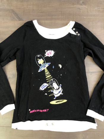 Haut de pyjama Etam noir taille 36 esprit BD