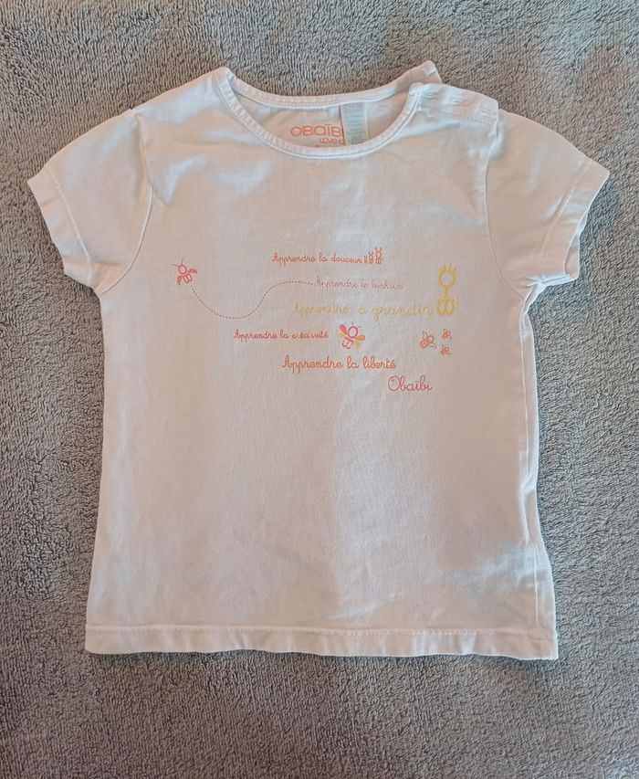 T-shirt blanc Obaïbi