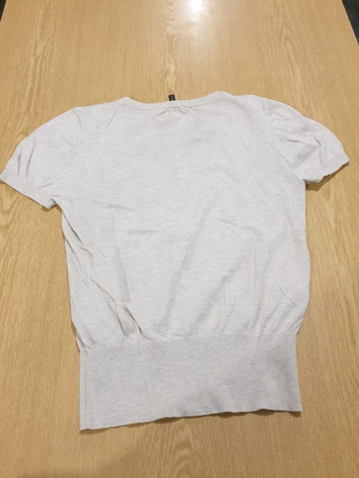 Pull femme manches courtes Naf Naf XL beige - photo numéro 2