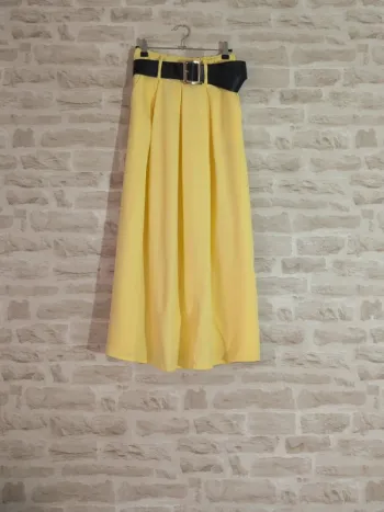 Jupe longue jaune – Cybella Paris – Taille unique (convient M/L)