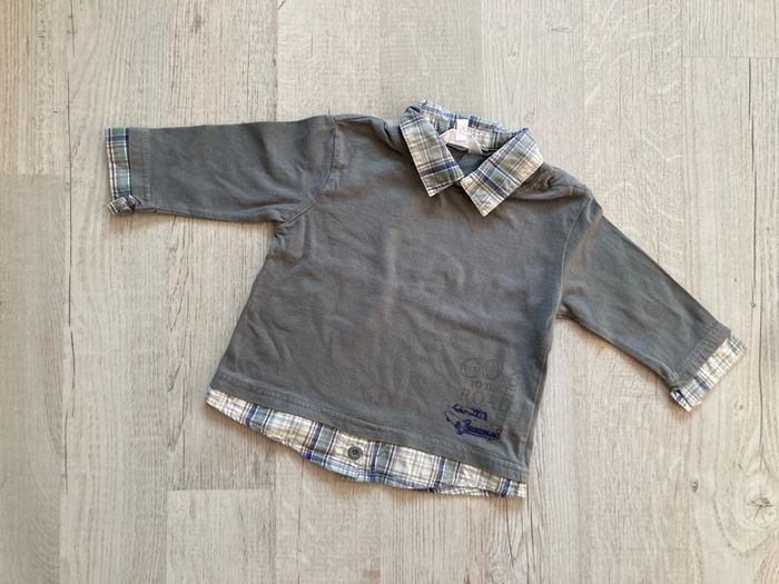 Pull léger kaki 12 mois