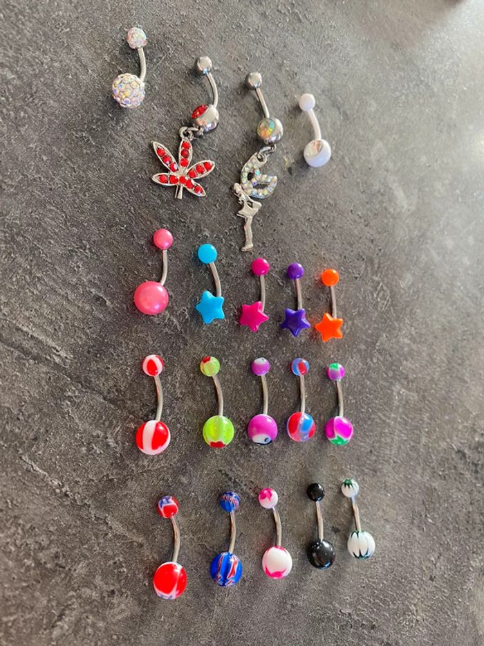 Lot piercings nombril neuf - photo numéro 2