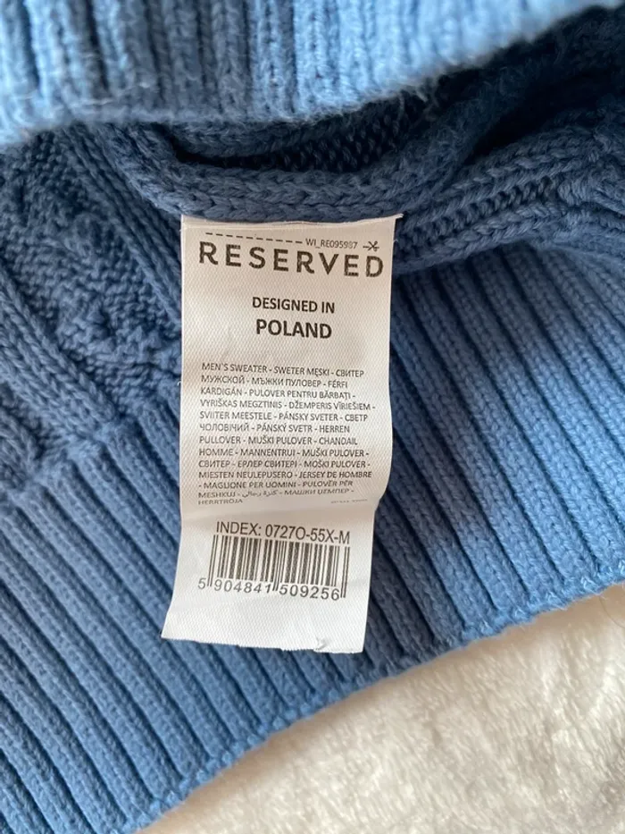 Pull reserved Homme Bleu - photo numéro 5