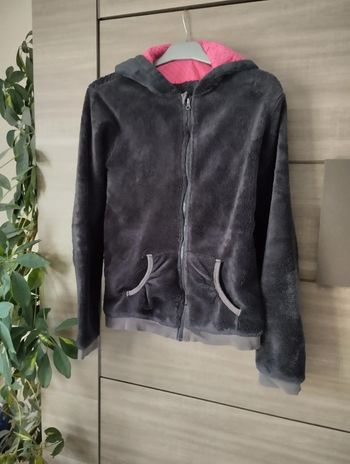 Veste polaire à capuche 14ans