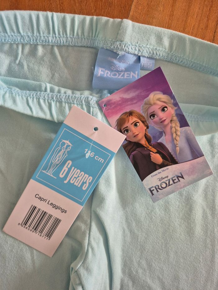 Legging Fille Reine des neiges bleu 6 ans - photo numéro 3