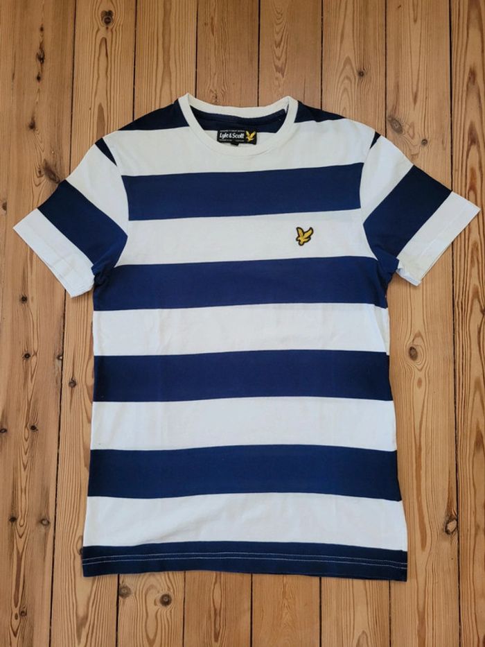 Tee-shirt manches courtes Lyle&Scott à rayures - S