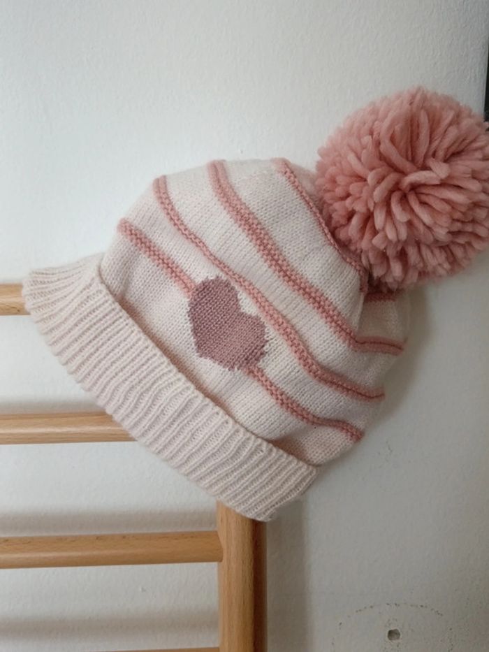 Bonnet vertbaudet rose